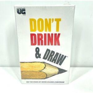 University Games Don’t Drink & Draw Hilarious Adult Party Game 21+ New Sealed